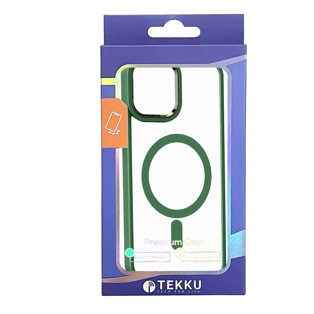 Foto 5 | Funda Tekku Clrcolor Para Iphone 15 Transp Verde Compatible Con Magsafe