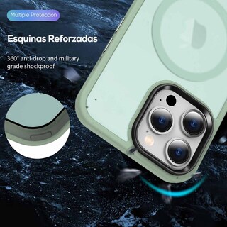 Foto 2 | Funda Tekku Matte Style Para Iphone 15 Pro Max Trans Verde Compatible Con Magsafe