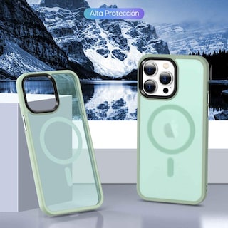 Foto 4 | Funda Tekku Matte Style Para Iphone 15 Pro Max Trans Verde Compatible Con Magsafe