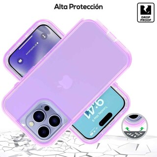 Foto 3 | Funda Tekku Protect 360 Para Iphone 15 Pro Max Violeta Translucida