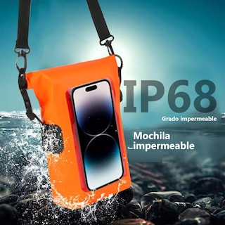 Foto 5 | Bolsa Impermeable De Playa Para Móvil Eo Safe Imports Esi-13872 Naranja