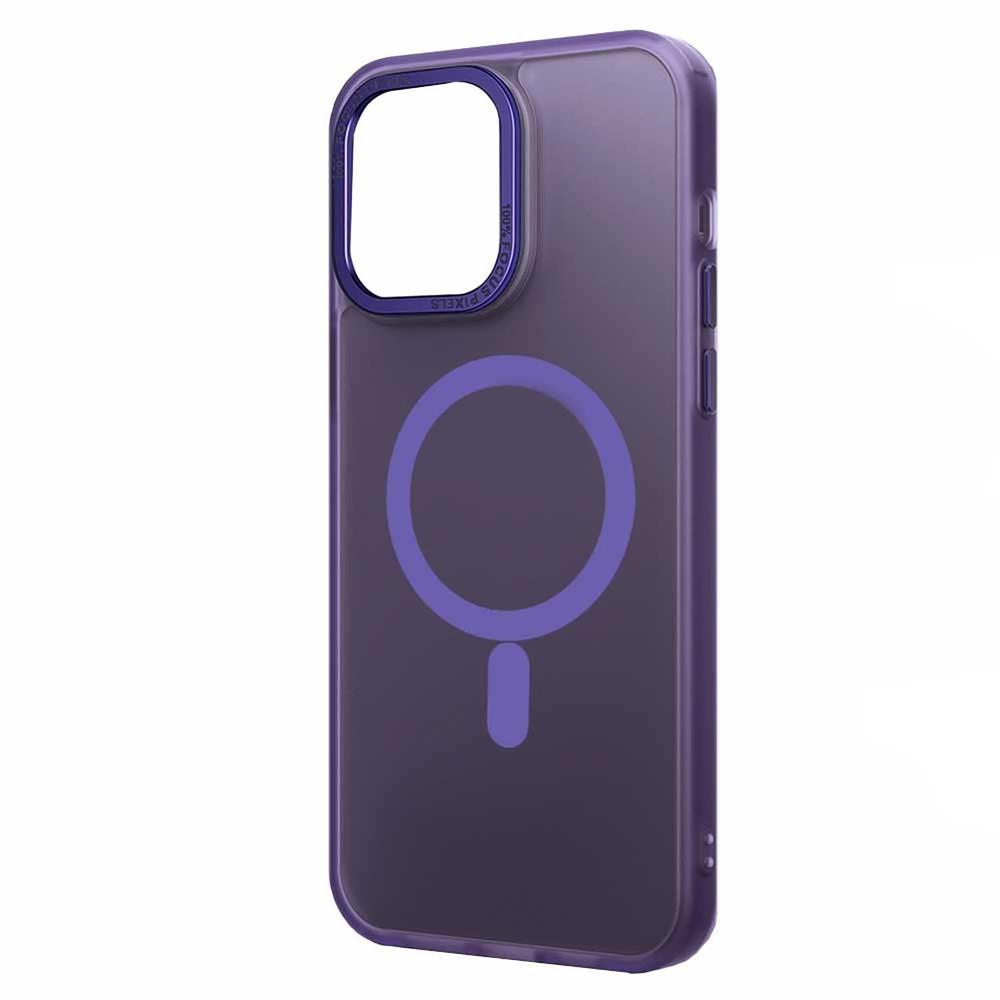 Foto 3 pulgar | Funda Tekku Matte Para Iphone 15 Trans Violeta Compatible Con Magsafe