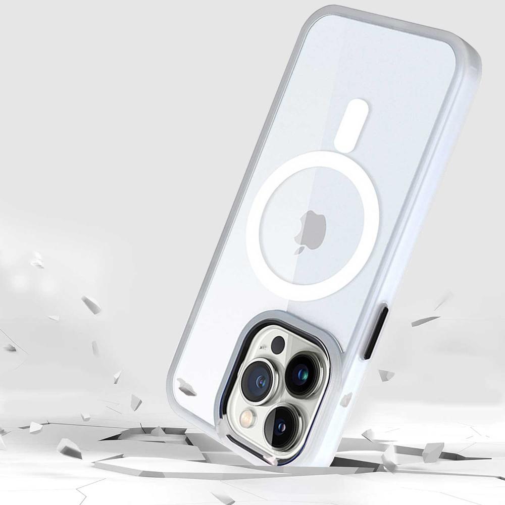 Foto 4 | Funda Tekku Clrcolor Para Iphone 15 Pro Transp Blanco Compatible Con Magsafe