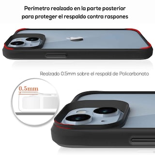 Foto 7 | Funda Tekku Combat Para Iphone 15 Negra Transparente
