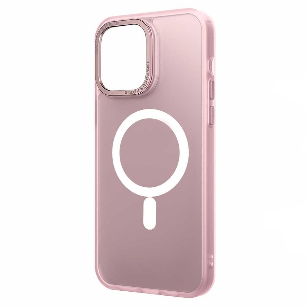 Foto 3 pulgar | Funda Tekku Matte Para Iphone 15 Pro Max Trans Rosa Compatible Con Magsafe