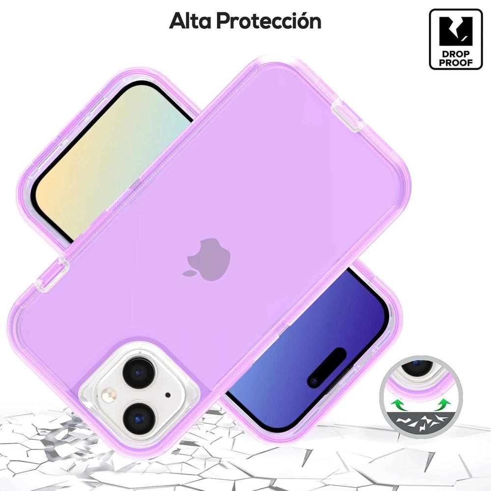 Foto 2 | Funda Tekku Protect 360 Para Iphone 15 Plus Violeta Translucida