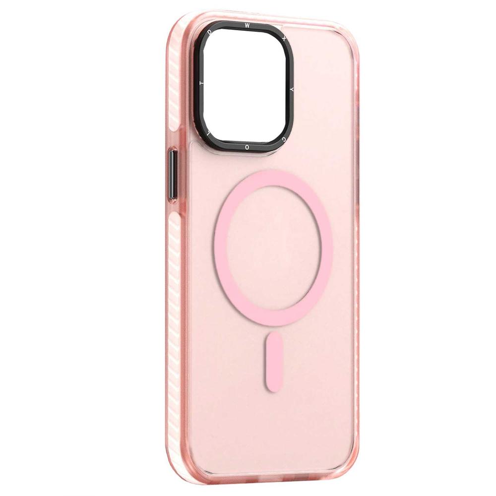 Foto 2 pulgar | Funda Tekku Matte Color Para Iphone 15 Pro Trans Rosa Compatible Con Magsafe