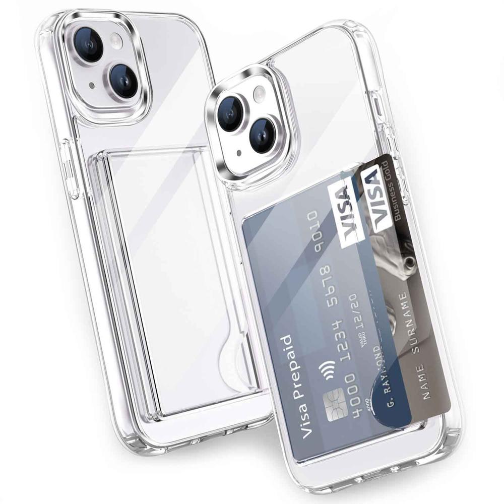 Foto 2 | Funda Tekku Porta Tarjetas Para Iphone 15 Transparente