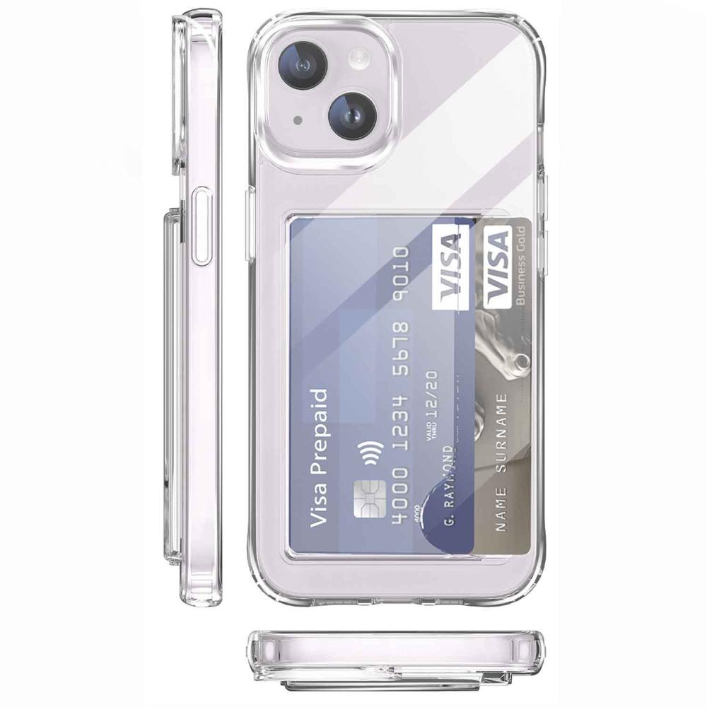 Foto 6 | Funda Tekku Porta Tarjetas Para Iphone 15 Transparente