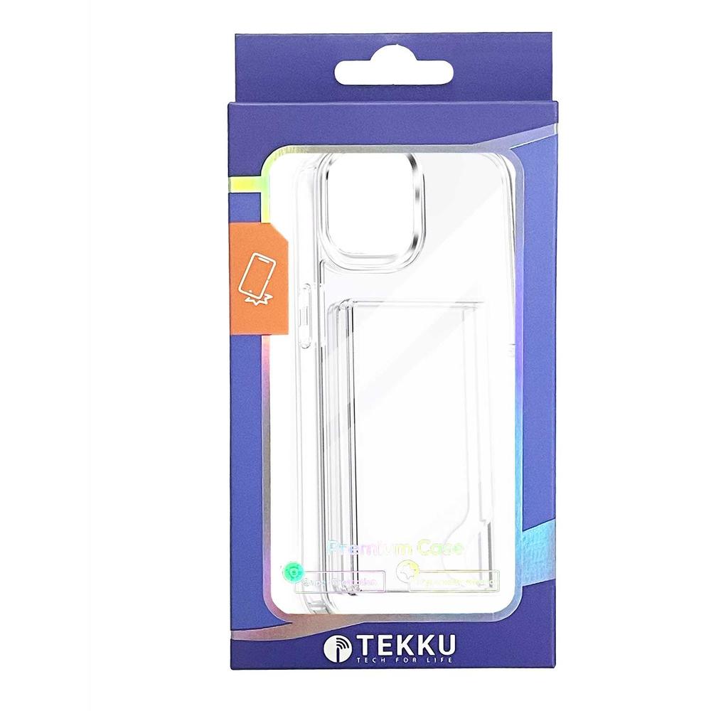 Foto 9 pulgar | Funda Tekku Porta Tarjetas Para Iphone 15 Transparente