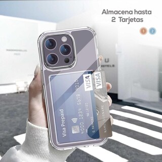 Foto 5 | Funda Tekku Porta Tarjetas Para Iphone 15 Pro Max Transparente