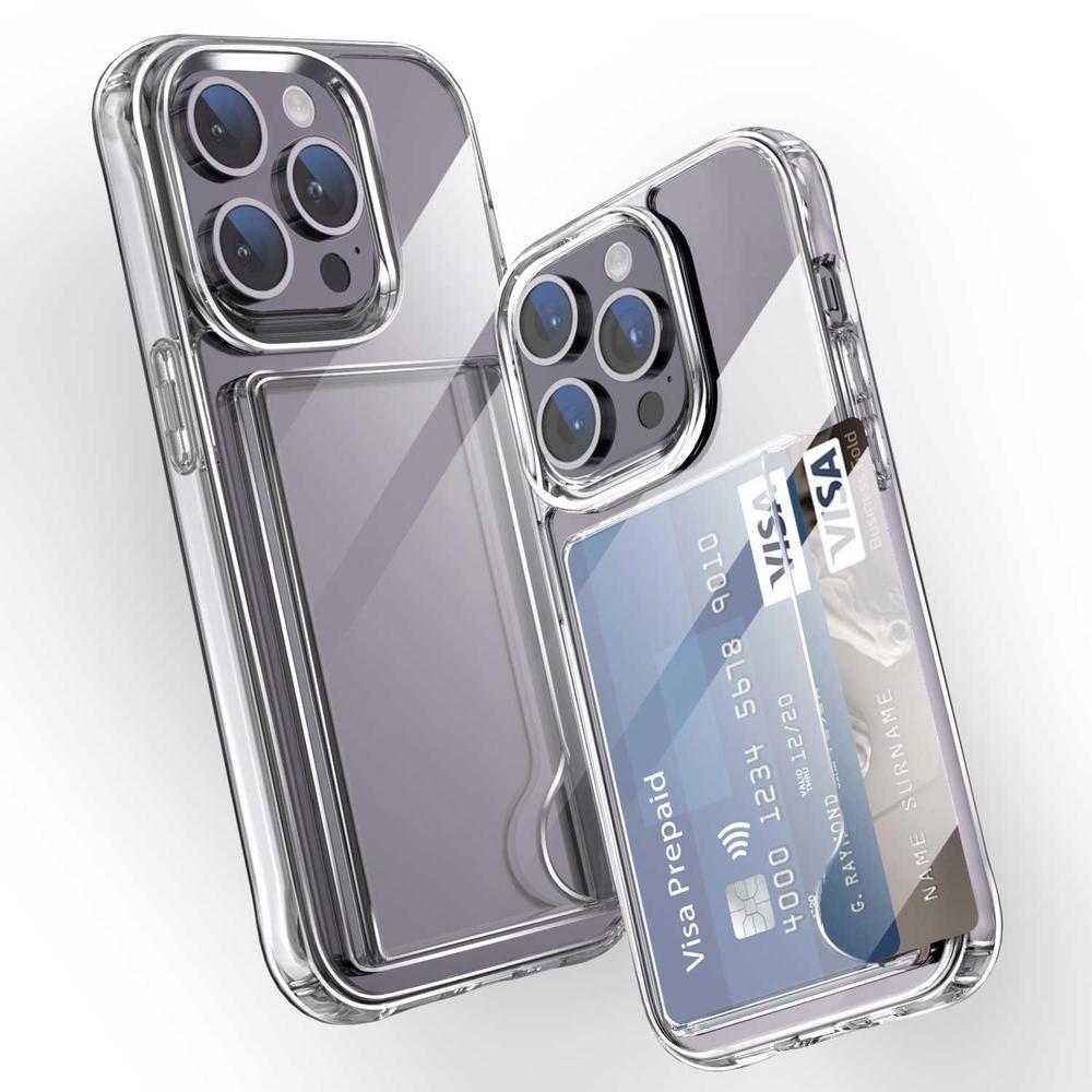 Foto 8 | Funda Tekku Porta Tarjetas Para Iphone 15 Pro Max Transparente