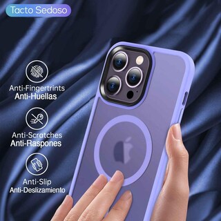 Foto 5 | Funda Tekku Matte Style Para Iphone 15 Pro Max Trans Violeta Compatible Con Magsafe