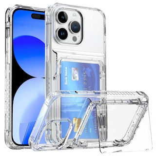 Foto 3 | Funda Tekku Tpu Tarjetero Para Iphone 15 Pro Transparente