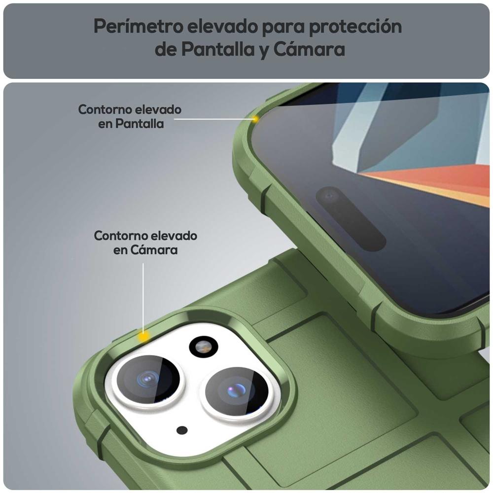 Foto 5 pulgar | Funda Tekku Rugged Shield Para Iphone 15 Verde