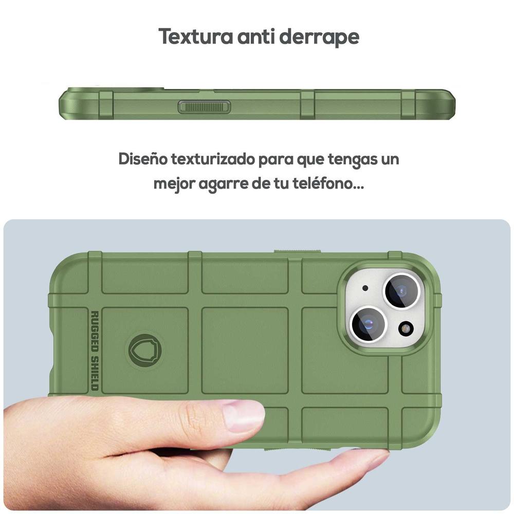 Foto 8 pulgar | Funda Tekku Rugged Shield Para Iphone 15 Verde