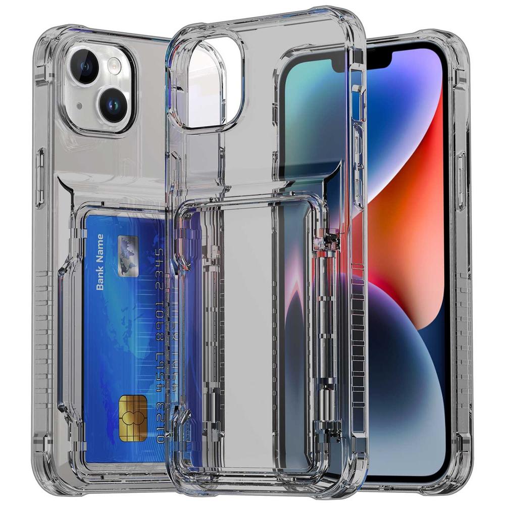 Foto 2 pulgar | Funda Tekku Tpu Tarjetero Para Iphone 15 Plus Humo