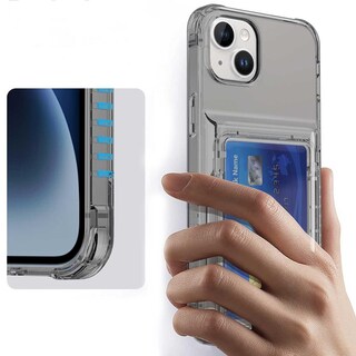 Foto 4 | Funda Tekku Tpu Tarjetero Para Iphone 15 Plus Humo