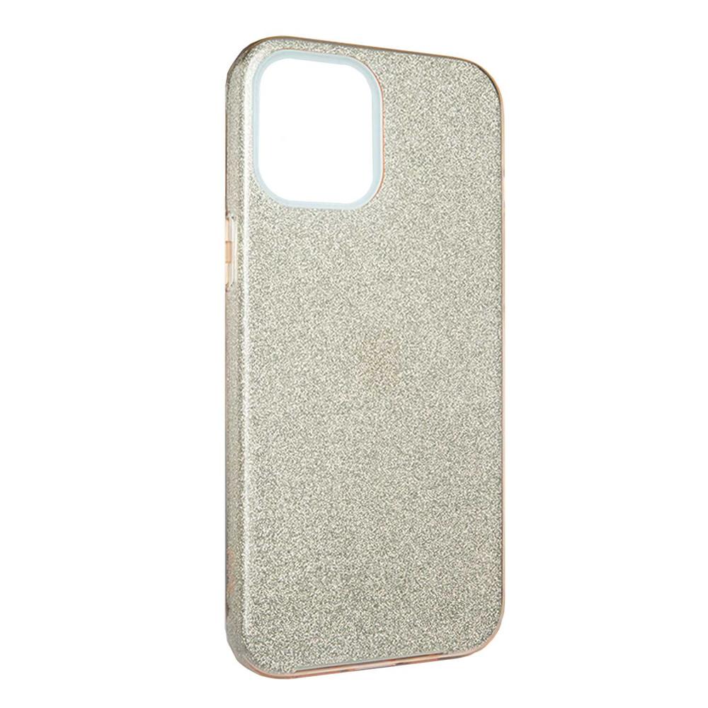 Foto 2 pulgar | Funda Tekku Tpu Doble Capa Brillos Para Iphone 15 Pro Max Oro Glitter
