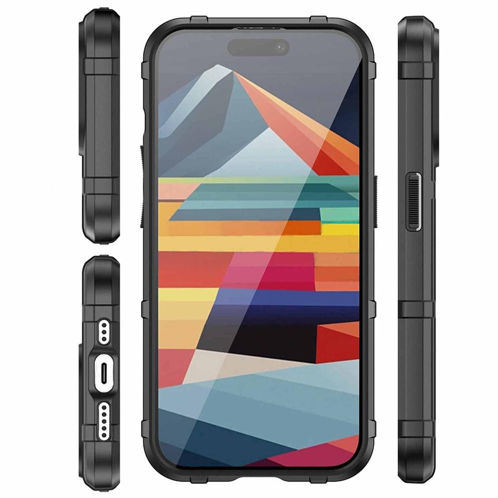 Foto 3 | Funda Tekku Rugged Shield Para Iphone 15 Pro Negra