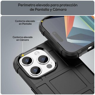 Foto 5 | Funda Tekku Rugged Shield Para Iphone 15 Pro Negra