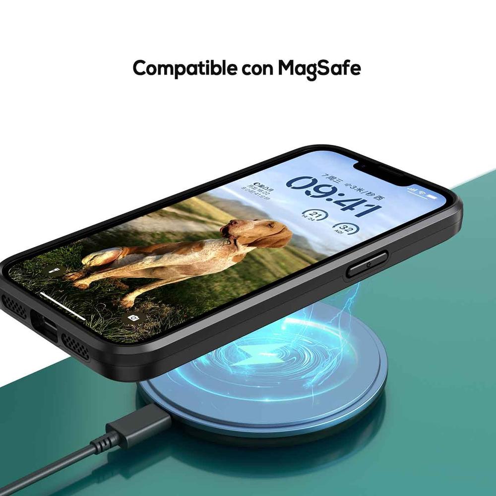 Foto 3 | Funda Tekku Armor Soporte Para Iphone 15 Negra Compatible Con Magsafe