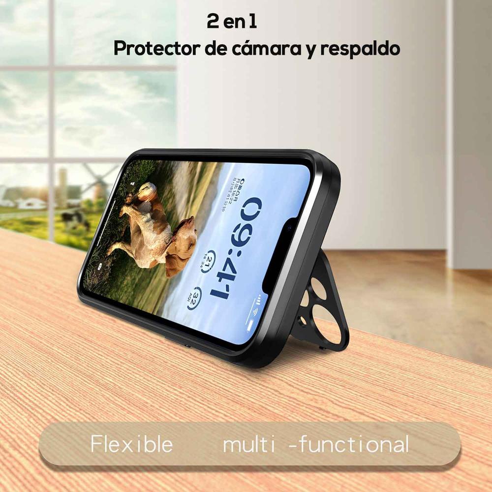 Foto 6 pulgar | Funda Tekku Armor Soporte Para Iphone 15 Negra Compatible Con Magsafe