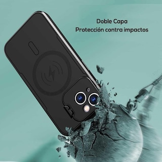Foto 7 | Funda Tekku Armor Soporte Para Iphone 15 Negra Compatible Con Magsafe
