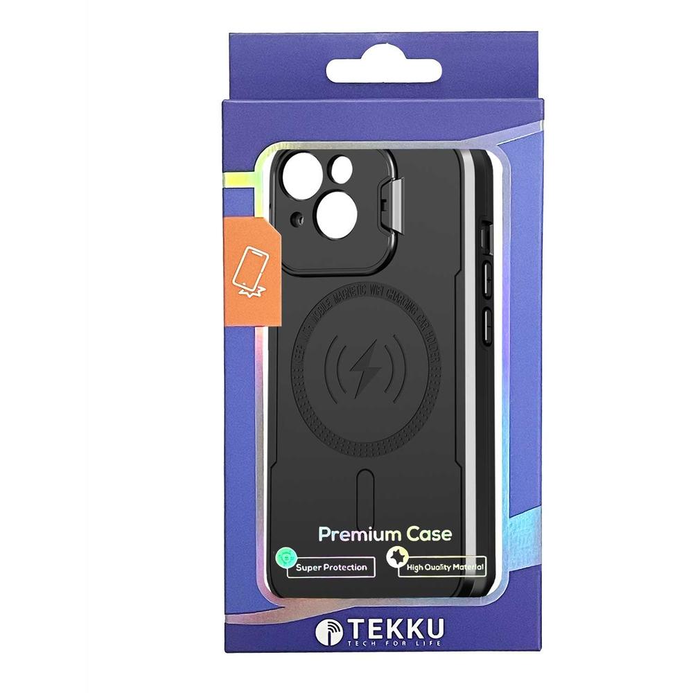 Foto 8 | Funda Tekku Armor Soporte Para Iphone 15 Negra Compatible Con Magsafe