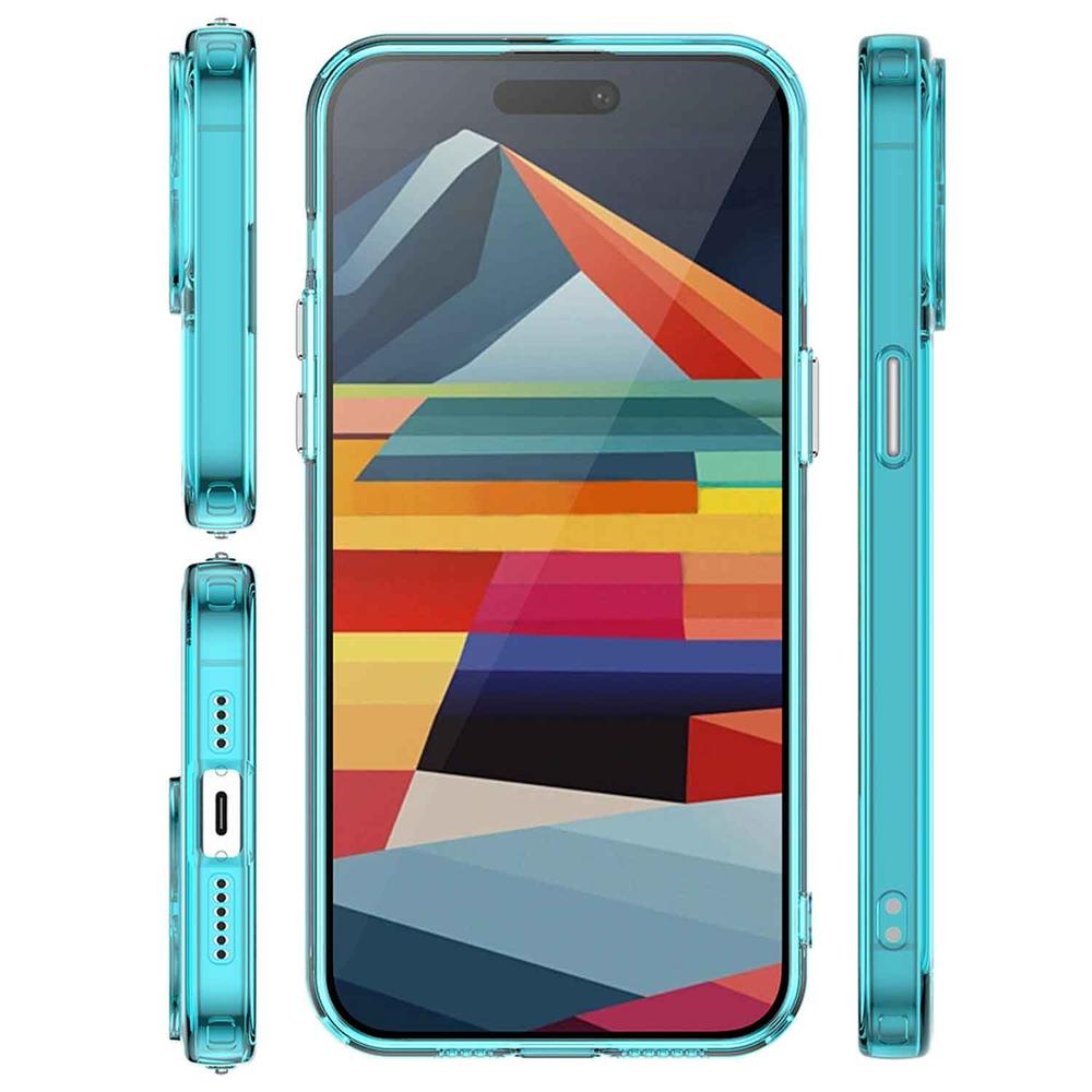 Foto 4 pulgar | Funda Tekku Tpu Rugged Para Iphone 15 Pro Max Azul