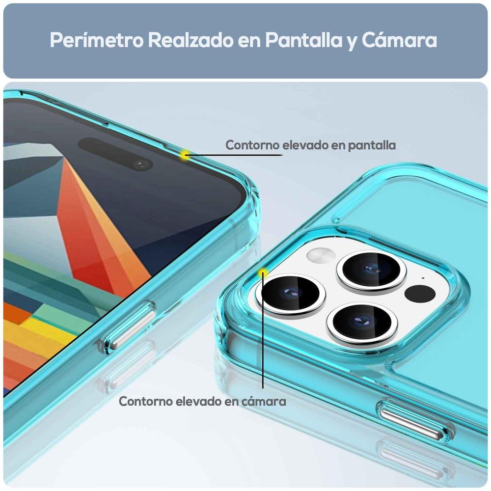 Foto 6 pulgar | Funda Tekku Tpu Rugged Para Iphone 15 Pro Max Azul