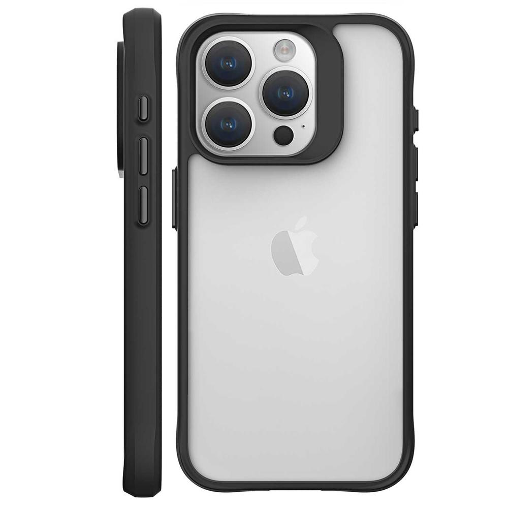 Foto 4 pulgar | Funda Tekku Combat Para Iphone 15 Pro Max Negra Transparente