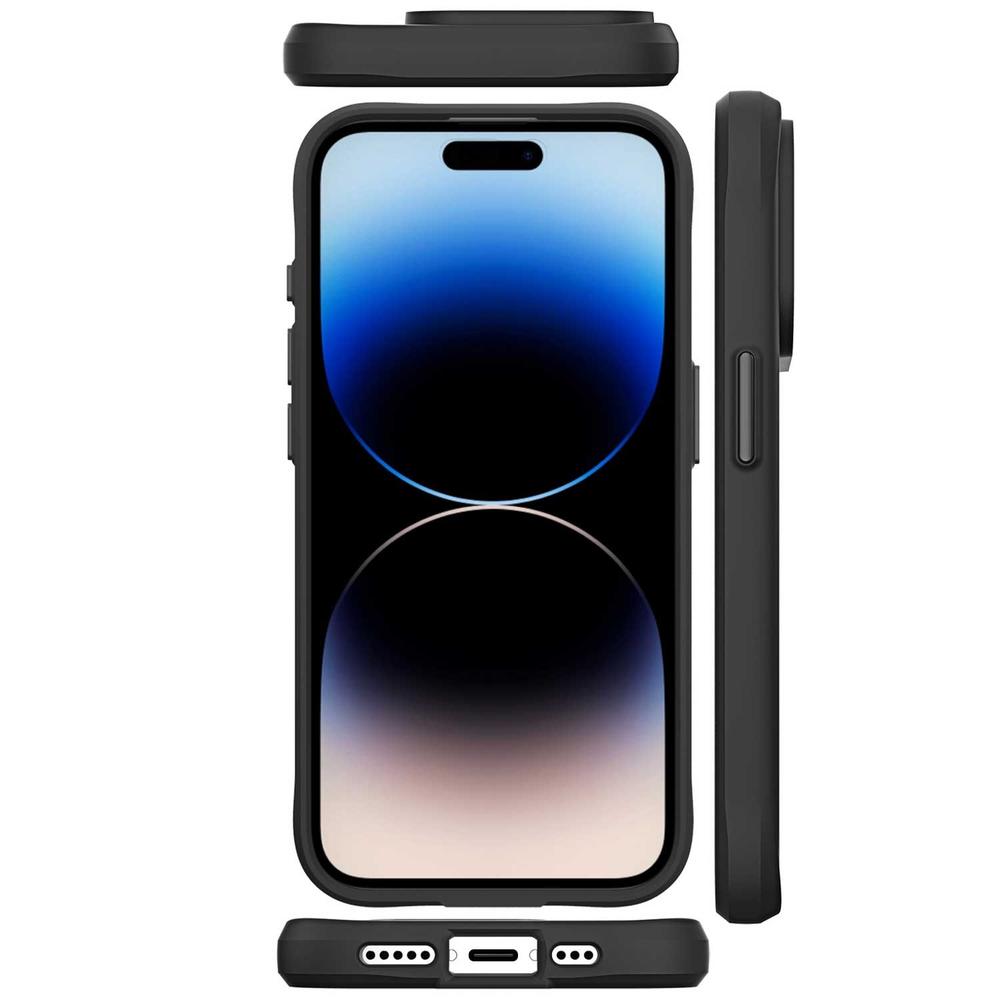 Foto 6 pulgar | Funda Tekku Combat Para Iphone 15 Pro Max Negra Transparente
