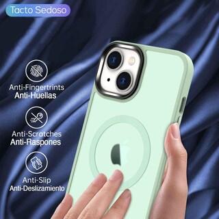Foto 5 | Funda Tekku Matte Style Para Iphone 15 Trans Verde Compatible Con Magsafe