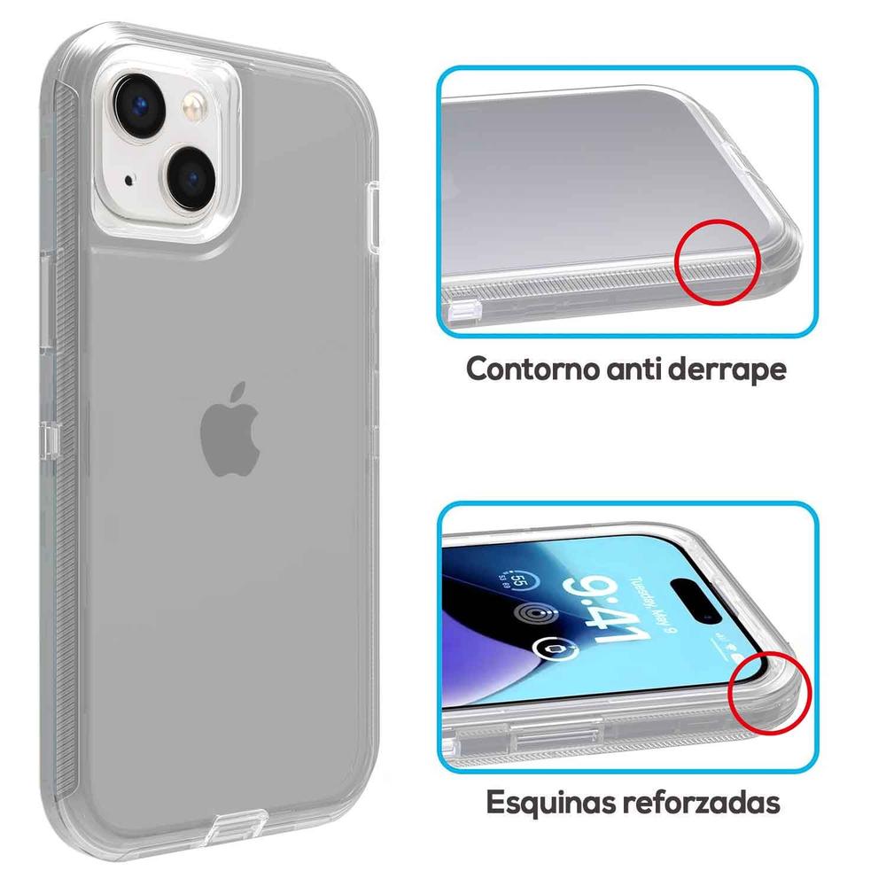 Foto 5 pulgar | Funda Tekku Protect 360 Para Iphone 15 Humo