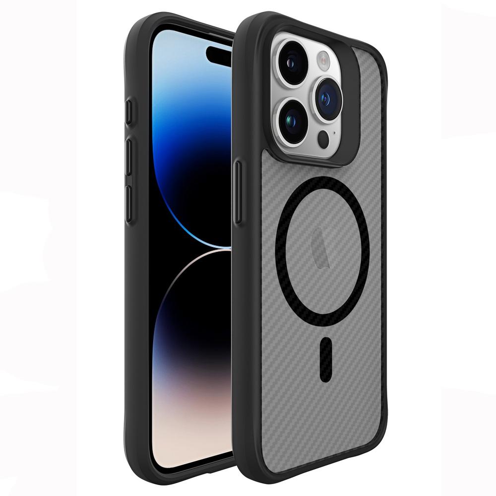 Foto 3 pulgar | Funda Tekku Combat Carbon Para Iphone 15 Pro Max Negra Compatible Con Magsafe