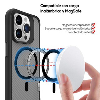 Foto 5 | Funda Tekku Combat Carbon Para Iphone 15 Pro Max Negra Compatible Con Magsafe