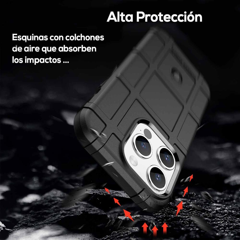 Foto 5 pulgar | Funda Tekku Rugged Shield Para Iphone 15 Pro Max Negra