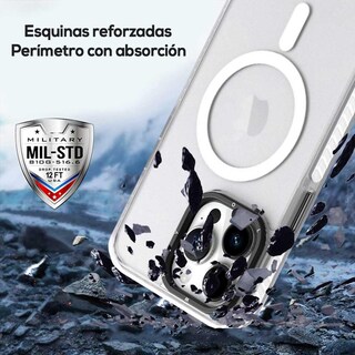 Foto 4 | Funda Tekku Matte Color Para Iphone 15 Pro Trans Blanco Compatible Con Magsafe