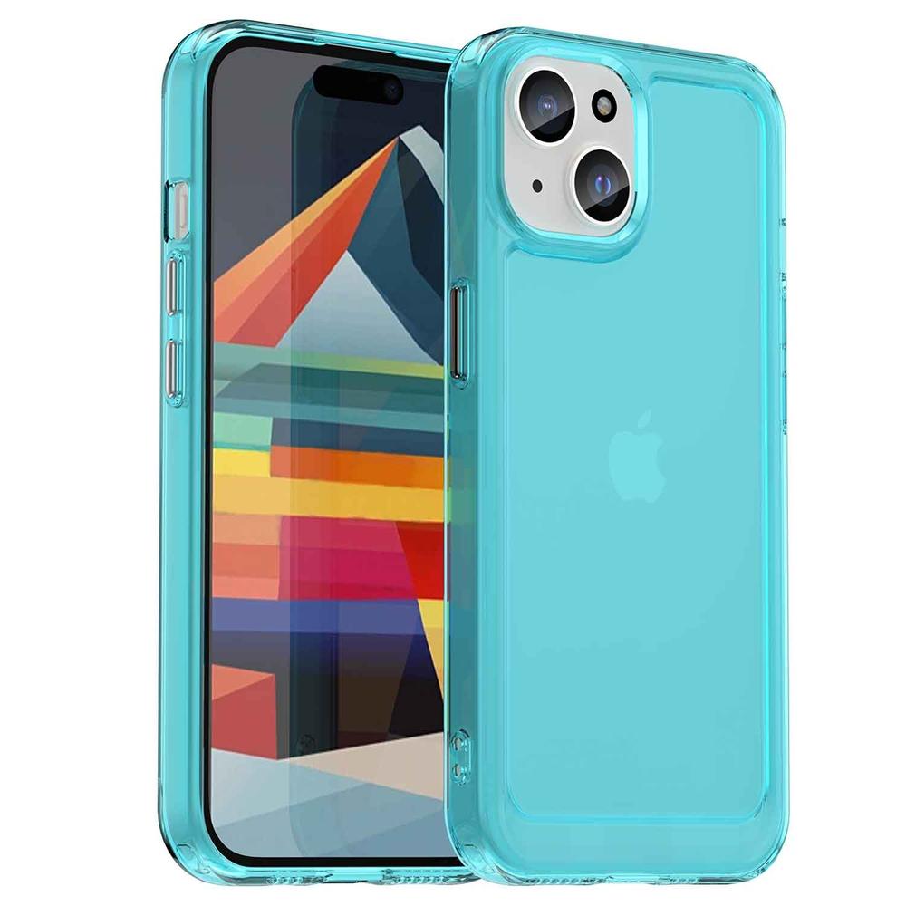 Foto 2 pulgar | Funda Tekku Tpu Rugged Para Iphone 15 Azul Translucido