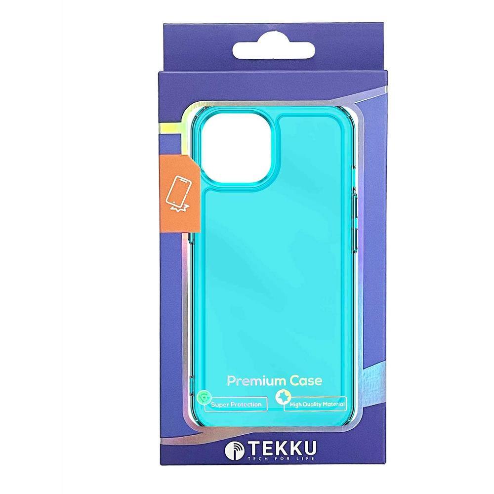 Foto 8 pulgar | Funda Tekku Tpu Rugged Para Iphone 15 Azul Translucido