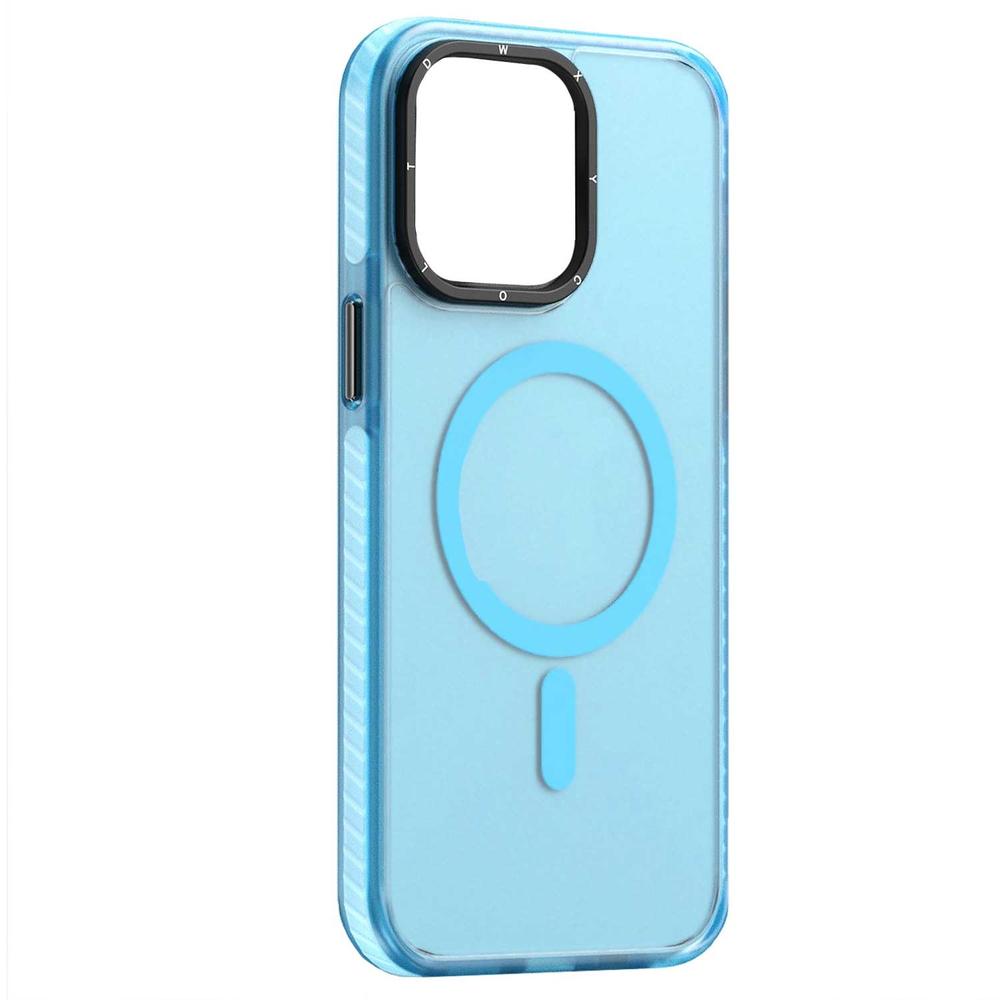 Foto 1 | Funda Tekku Matte Color Para Iphone 15 Pro Max Trans Azul Compatible Con Magsafe
