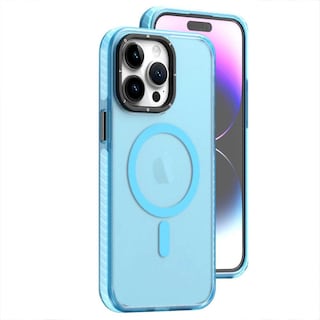 Foto 2 | Funda Tekku Matte Color Para Iphone 15 Pro Max Trans Azul Compatible Con Magsafe