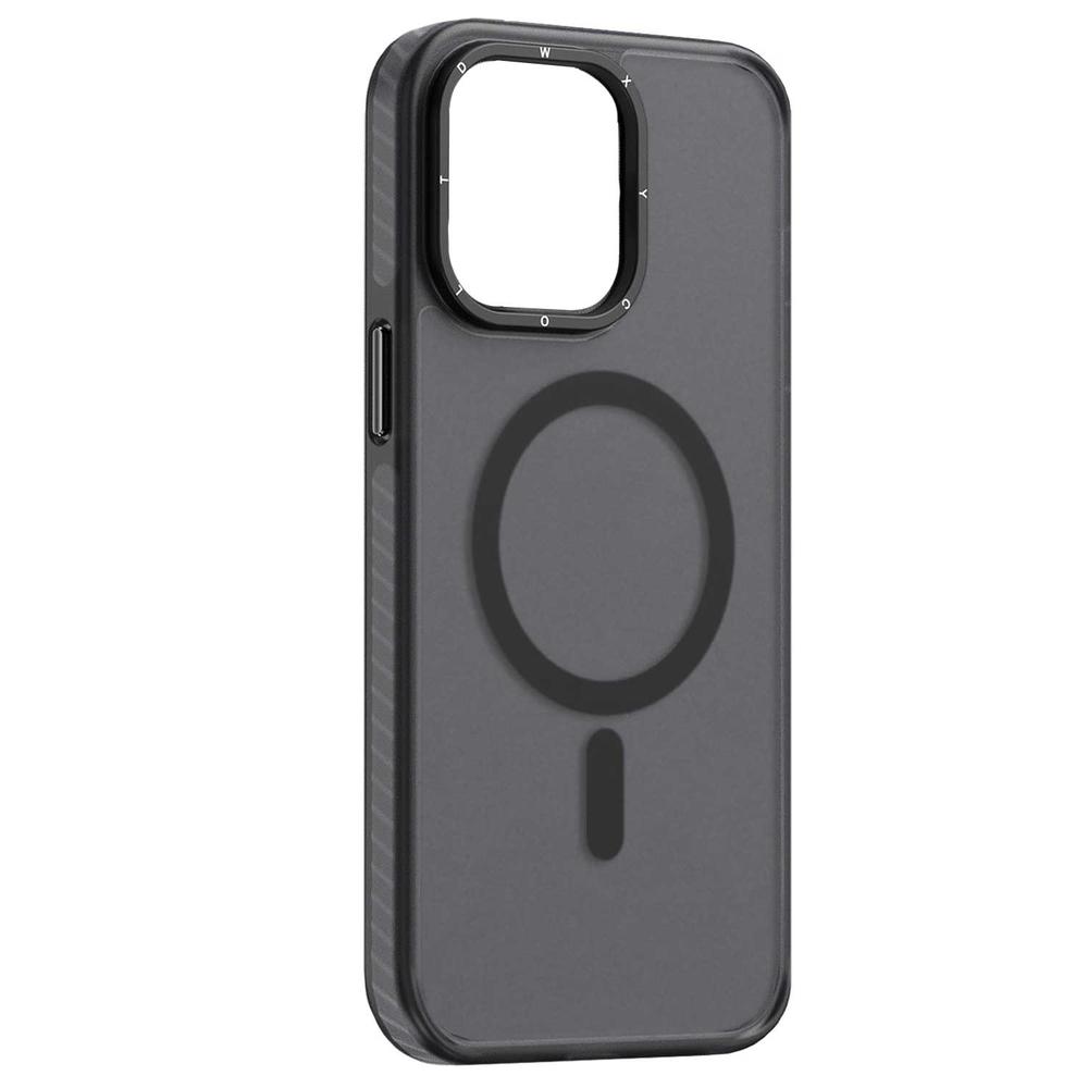 Foto 1 | Funda Tekku Matte Color Para Iphone 15 Pro Trans Negra Compatible Con Magsafe