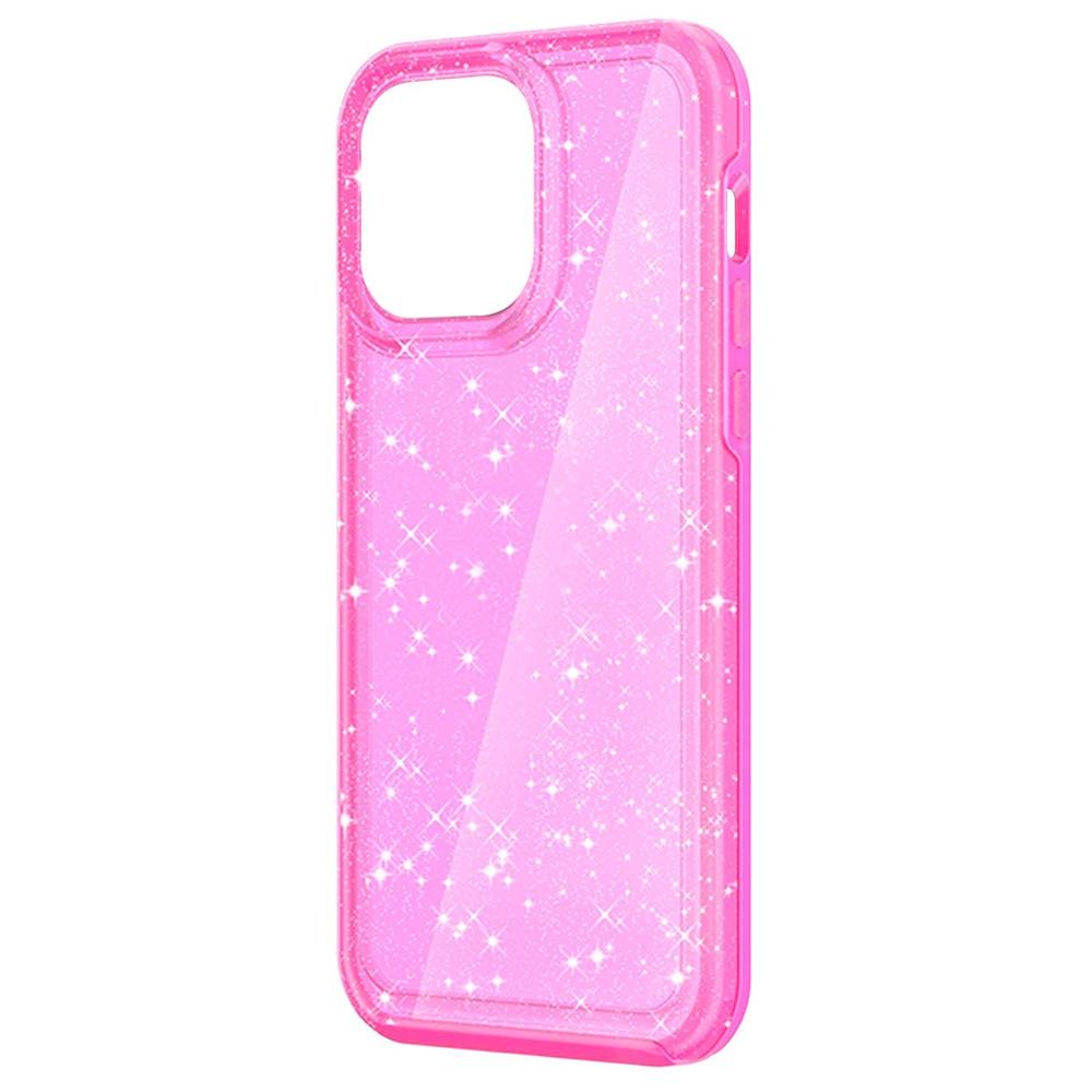 Foto 1 | Funda Tekku Brillos Rigida Pc Para Iphone 15 Pro Max Rosa Glitter