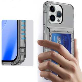 Foto 4 | Funda Tekku Tpu Tarjetero Para Iphone 15 Pro Humo