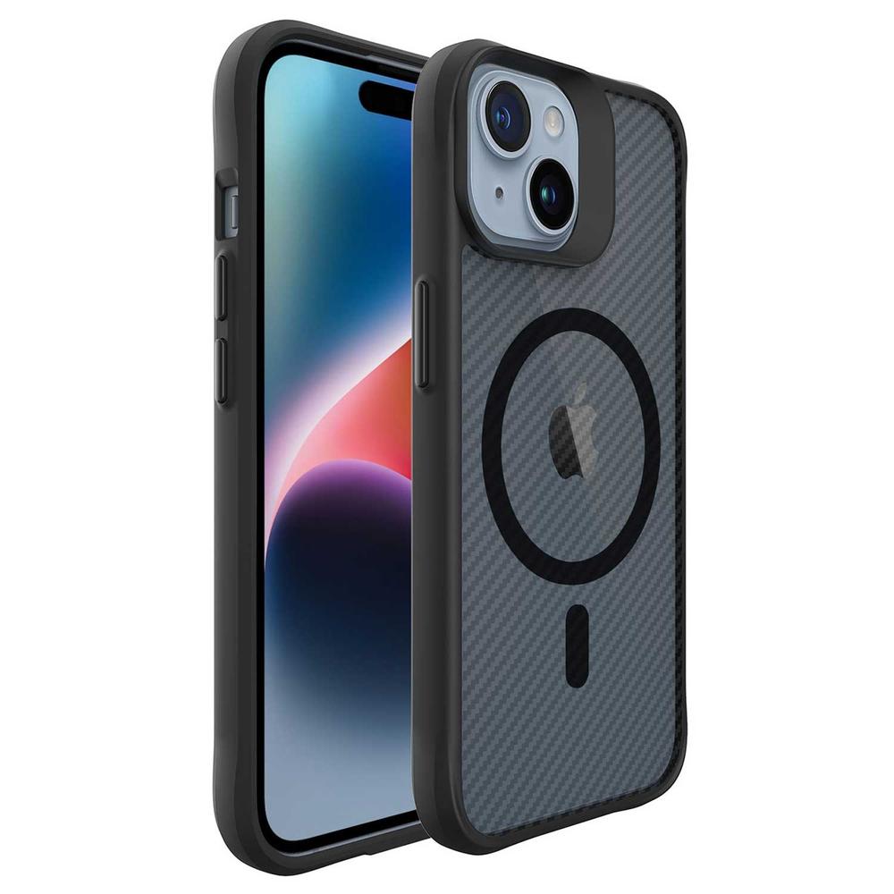 Foto 3 pulgar | Funda Tekku Combat Carbon Para Iphone 15 Negra Compatible Con Magsafe