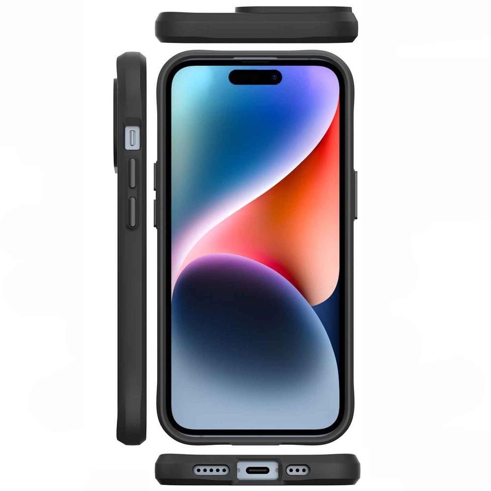 Foto 4 | Funda Tekku Combat Carbon Para Iphone 15 Negra Compatible Con Magsafe