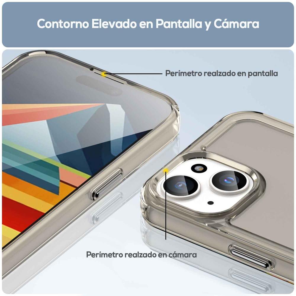 Foto 6 pulgar | Funda Tekku Tpu Rugged Para Iphone 15 Humo