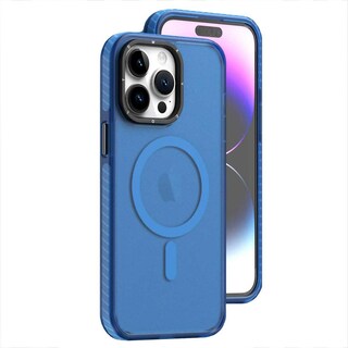 Foto 2 | Funda Tekku Matte Color Para Iphone 15 Pro Max Trans Azul Compatible Con Magsafe